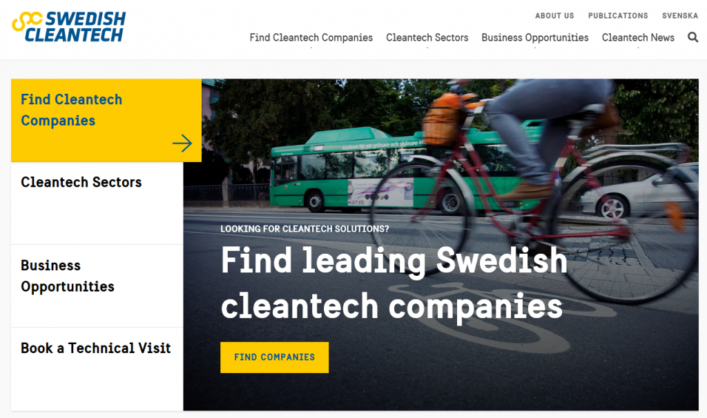 Nylansering av webb ska sälja svensk miljöteknik